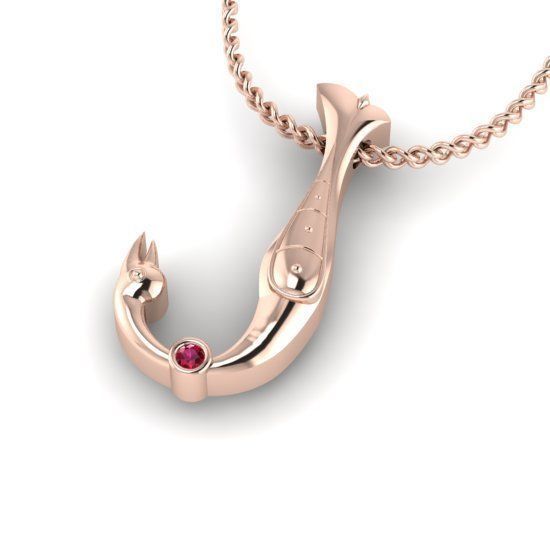 Alphabet Latin J 3D print model_24