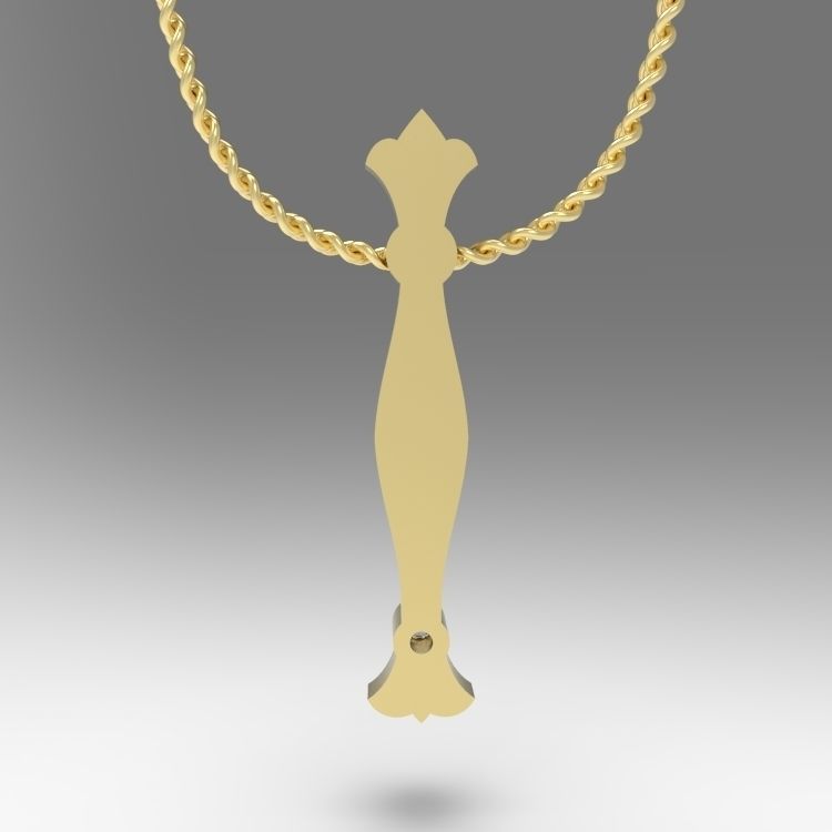 Alphabet Latin I 3D print model_12