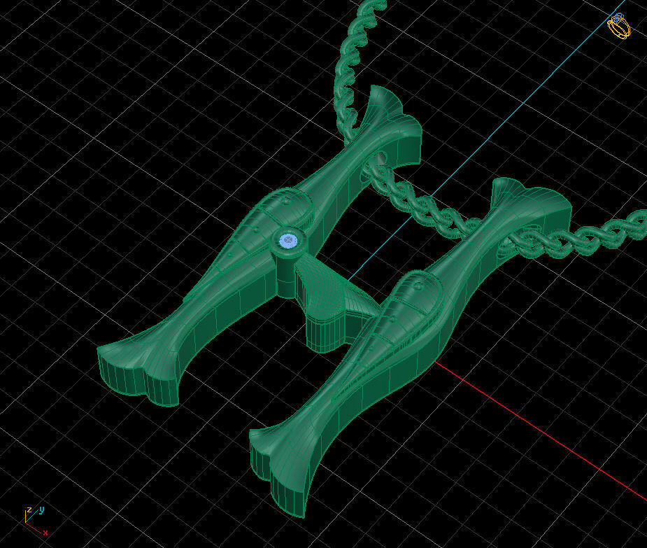 Alphabet Latin H 3D print model_1