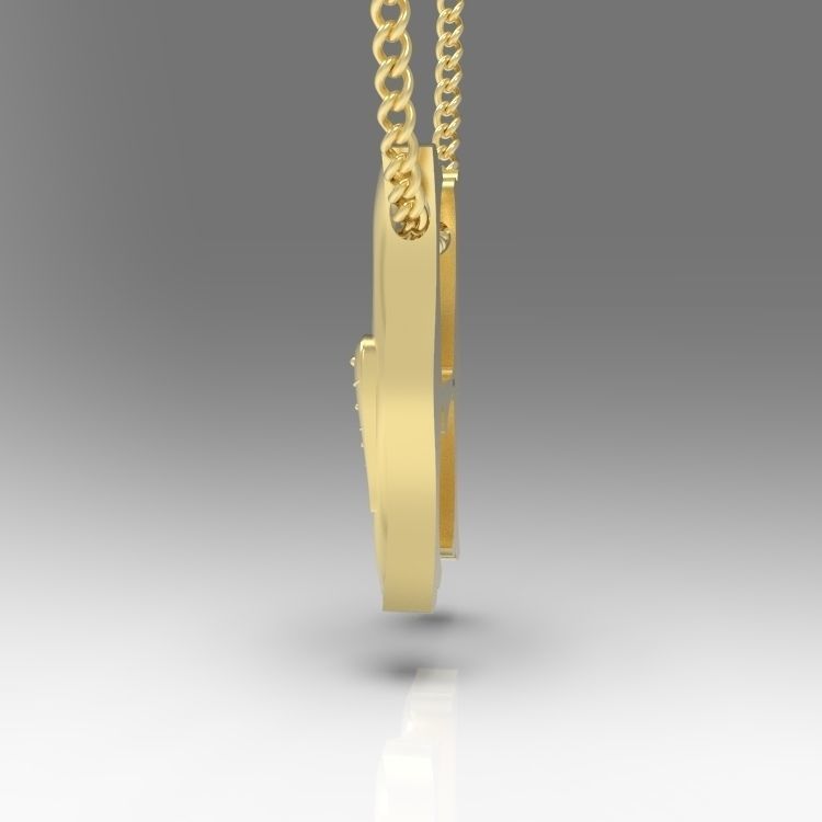 Alphabet Latin H 3D print model_8