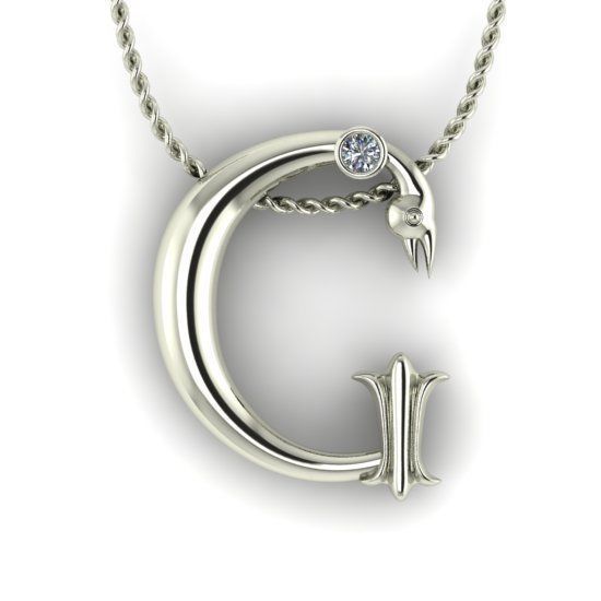 Alphabet Latin G 3D print model_17