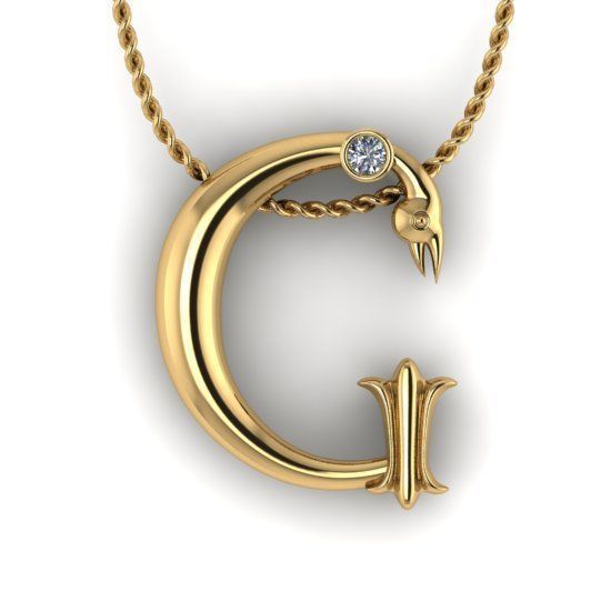 Alphabet Latin G 3D print model_20