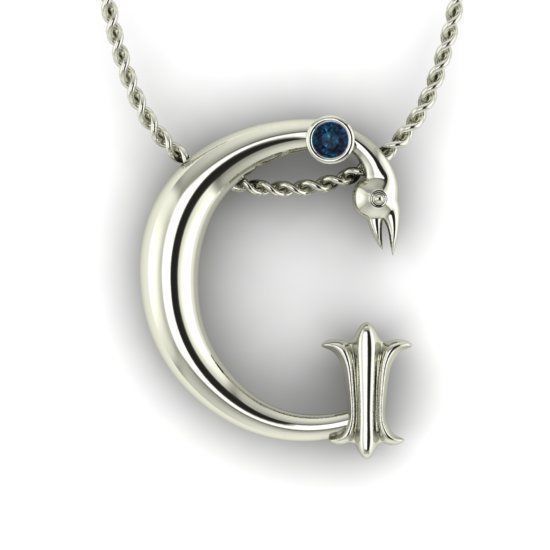 Alphabet Latin G 3D print model_16