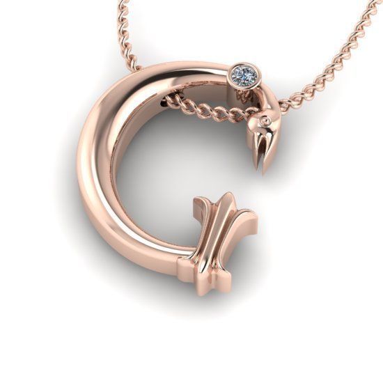 Alphabet Latin G 3D print model_23