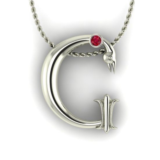 Alphabet Latin G 3D print model_18