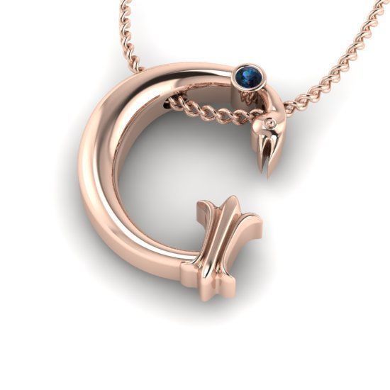 Alphabet Latin G 3D print model_22