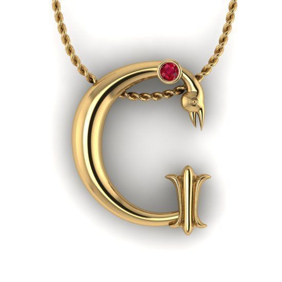 Alphabet Latin G 3D print model_21