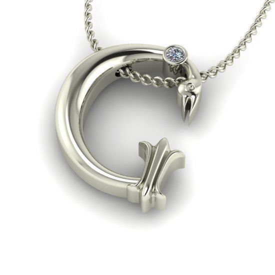 Alphabet Latin G 3D print model_26