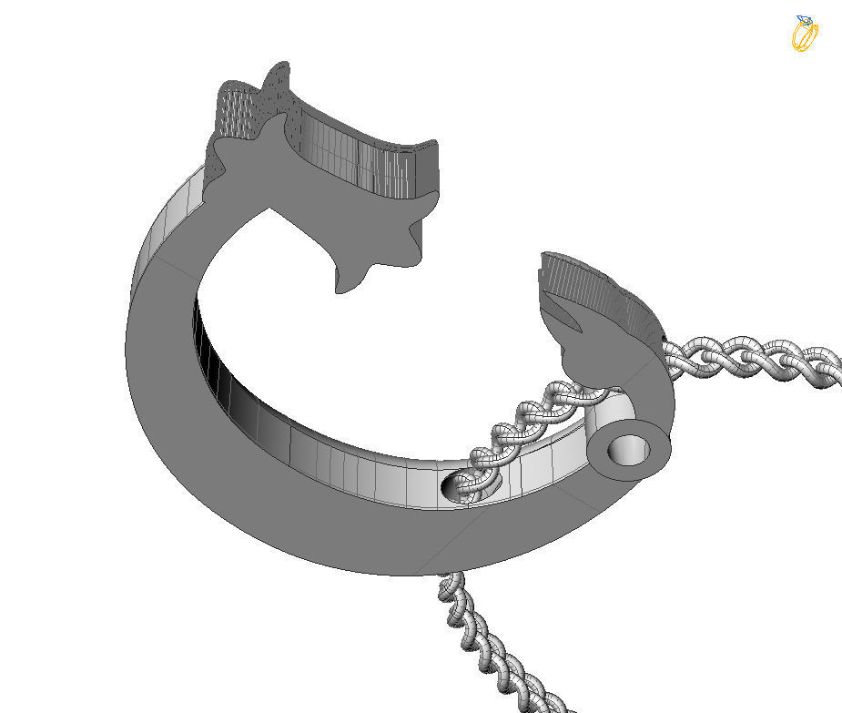 Alphabet Latin G 3D print model_3