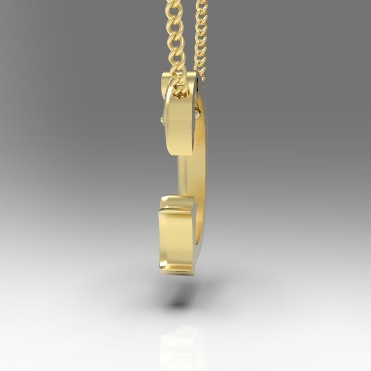 Alphabet Latin G 3D print model_8