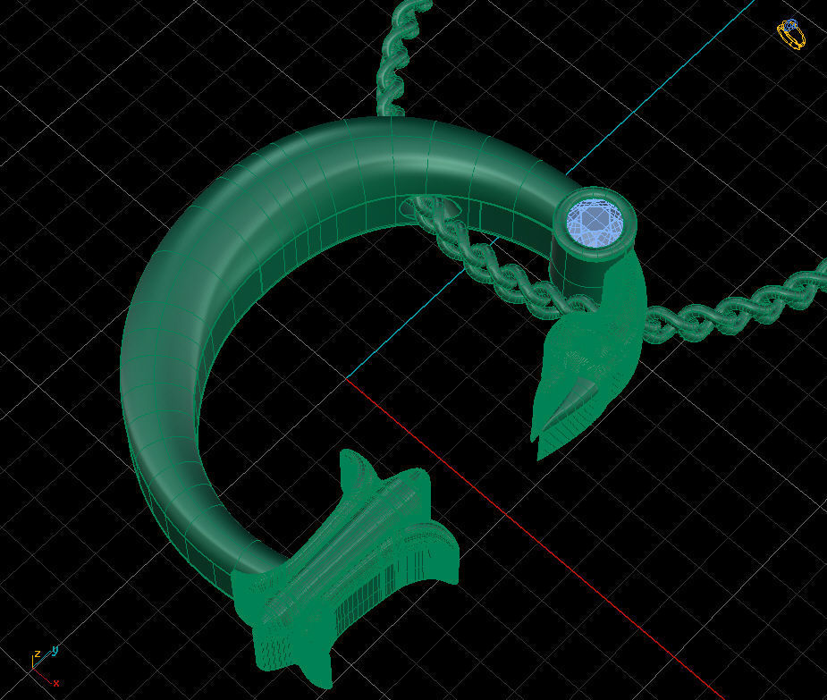 Alphabet Latin G 3D print model_1