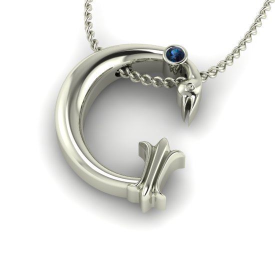 Alphabet Latin G 3D print model_25