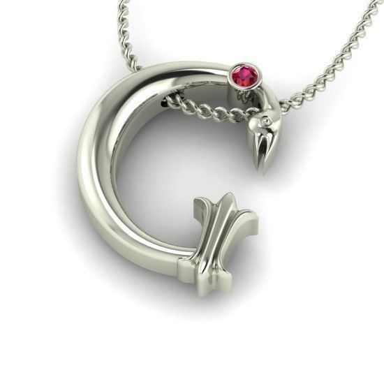 Alphabet Latin G 3D print model_27