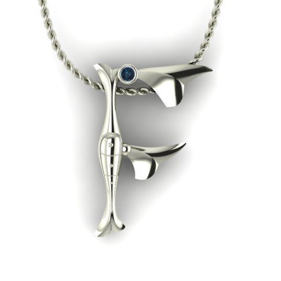 Alphabet Latin F 3D print model_16