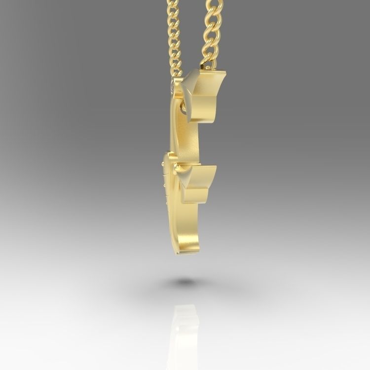 Alphabet Latin F 3D print model_7