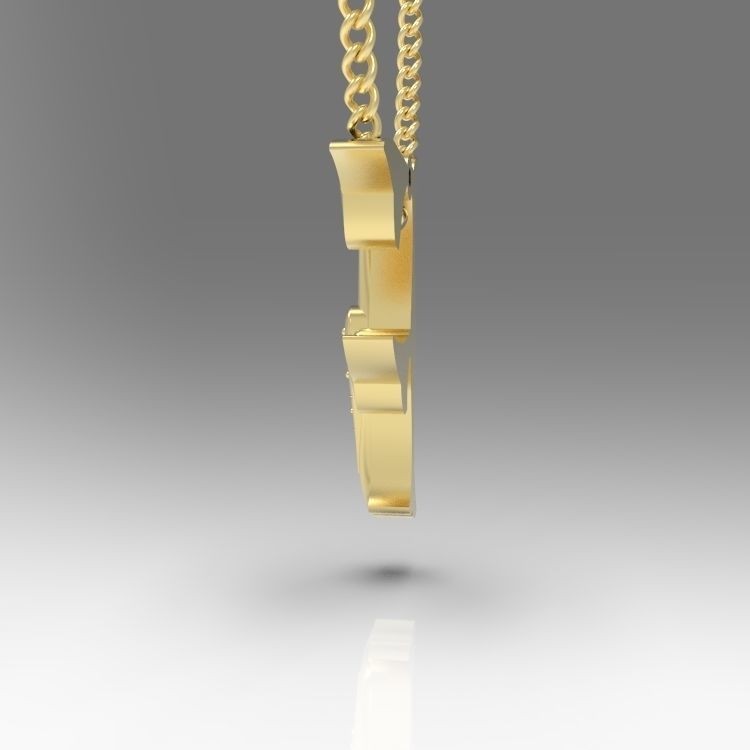 Alphabet Latin F 3D print model_8