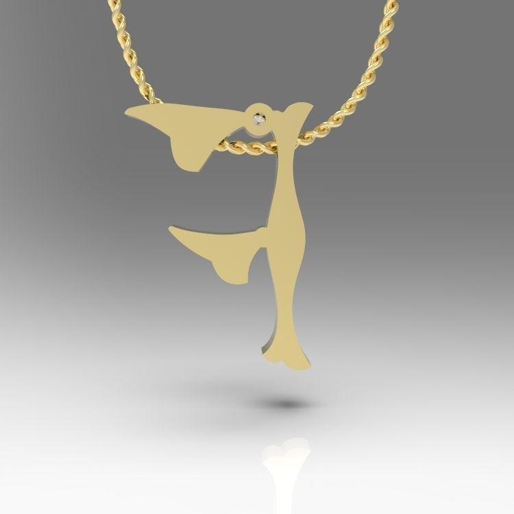 Alphabet Latin F 3D print model_12