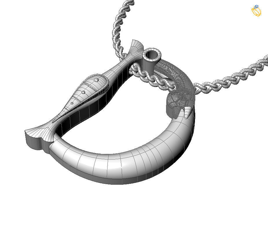 Alphabet Latin D 3D print model_2