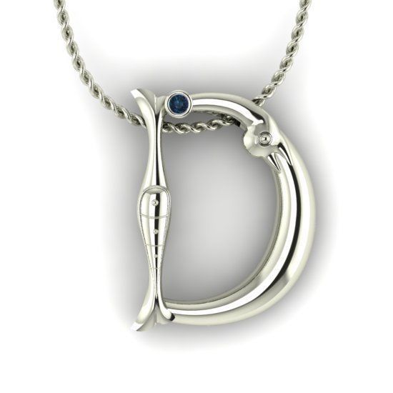 Alphabet Latin D 3D print model_16