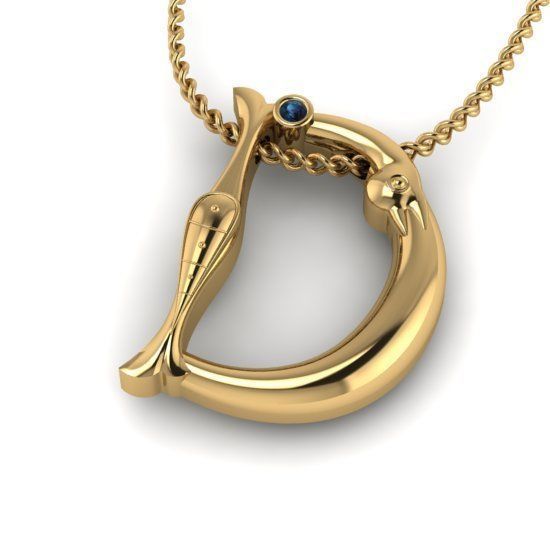 Alphabet Latin D 3D print model_28