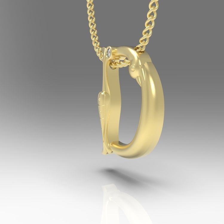 Alphabet Latin D 3D print model_6