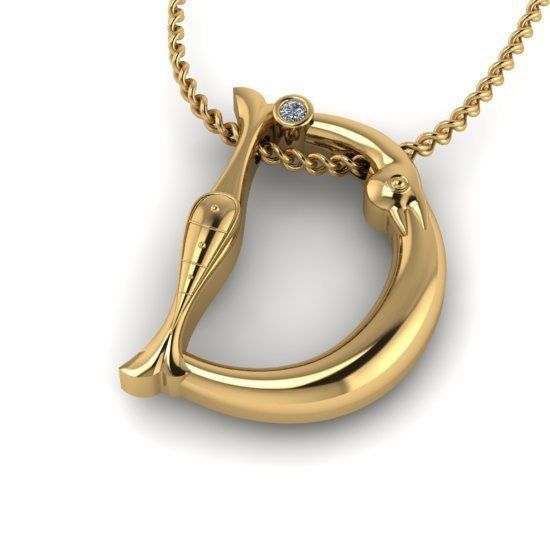 Alphabet Latin D 3D print model_29