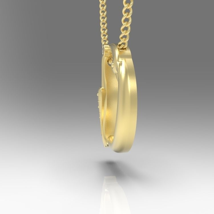 Alphabet Latin D 3D print model_7