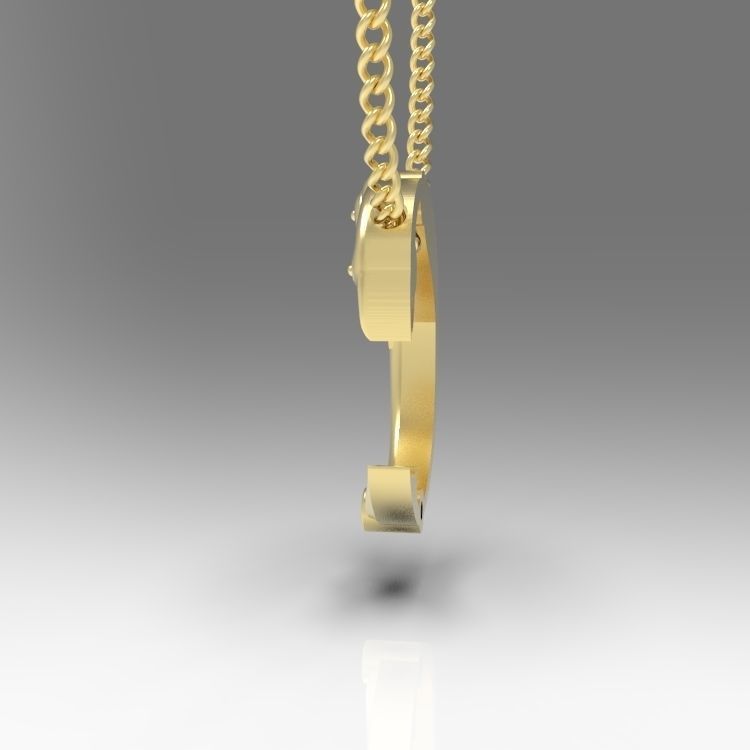 Alphabet Latin C 3D print model_8