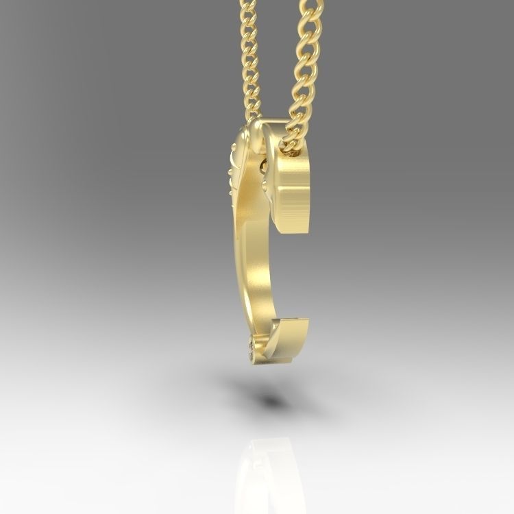 Alphabet Latin C 3D print model_7