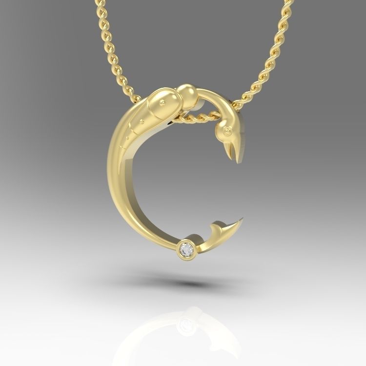 Alphabet Latin C 3D print model_4