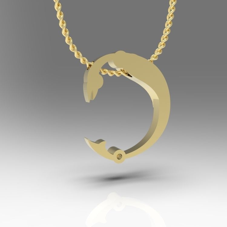 Alphabet Latin C 3D print model_11