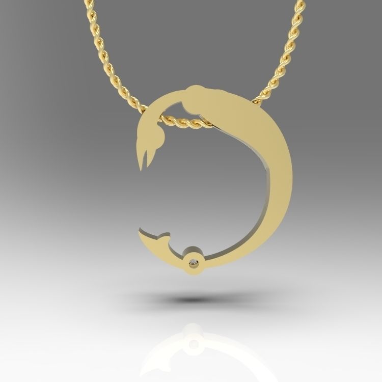 Alphabet Latin C 3D print model_12