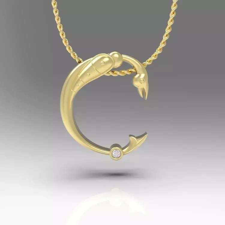 Alphabet Latin C 3D print model_0