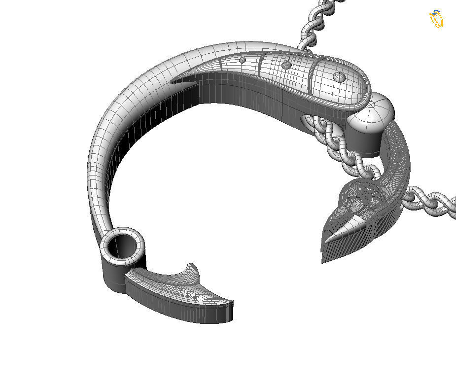 Alphabet Latin C 3D print model_2