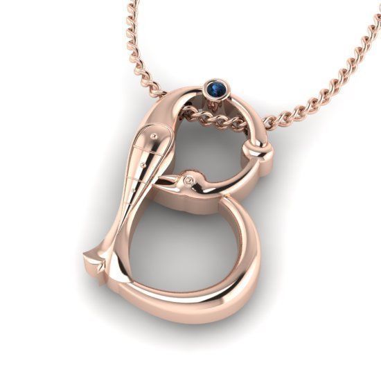 Alphabet Latin B 3D print model_22