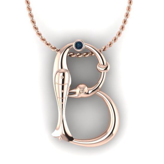 Alphabet Latin B 3D print model_13