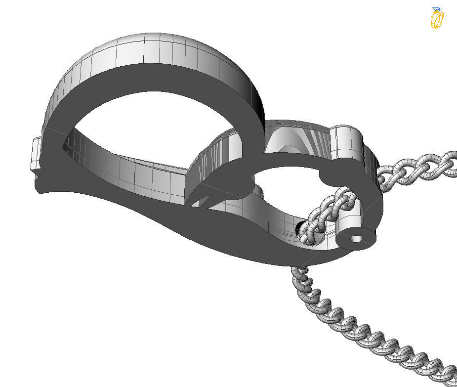 Alphabet Latin B 3D print model_3