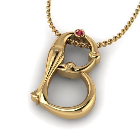 Alphabet Latin B 3D print model_30