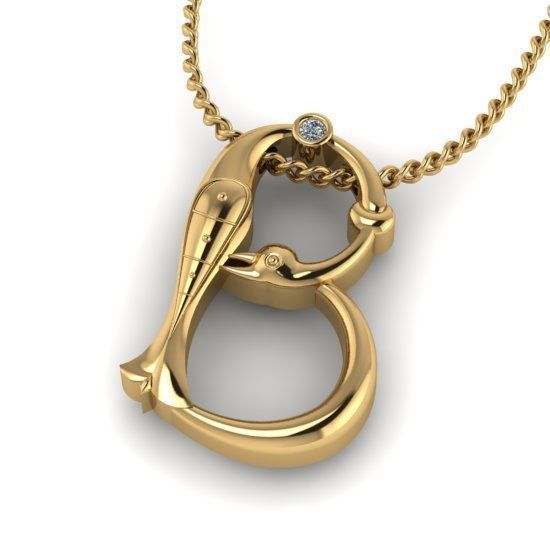 Alphabet Latin B 3D print model_29