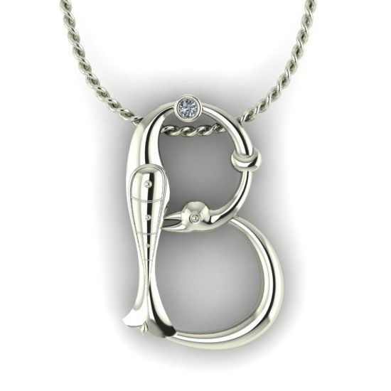 Alphabet Latin B 3D print model_17