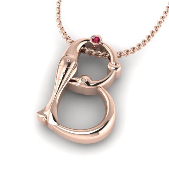 Alphabet Latin B 3D print model_24