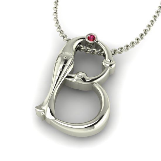 Alphabet Latin B 3D print model_27