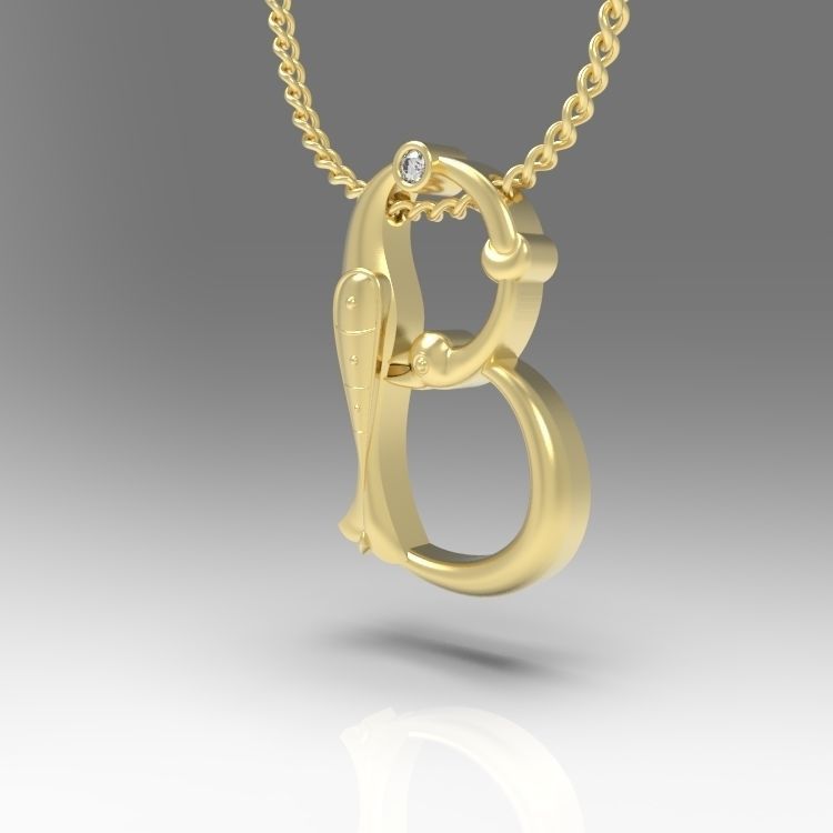 Alphabet Latin B 3D print model_5