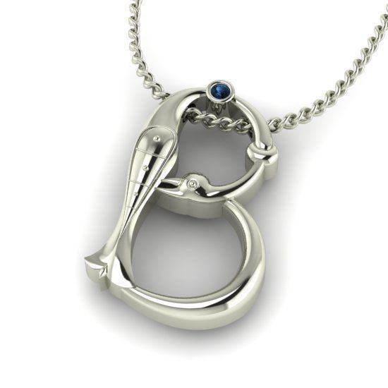 Alphabet Latin B 3D print model_25