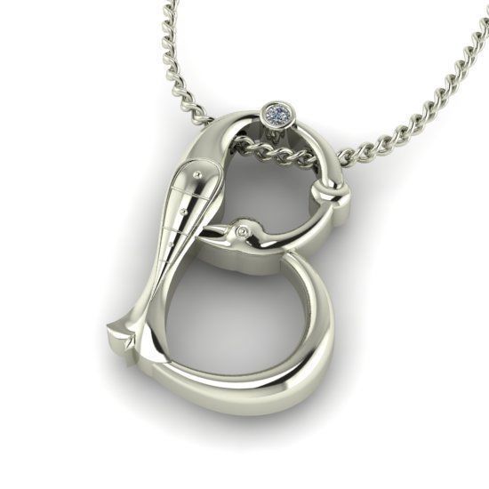 Alphabet Latin B 3D print model_26