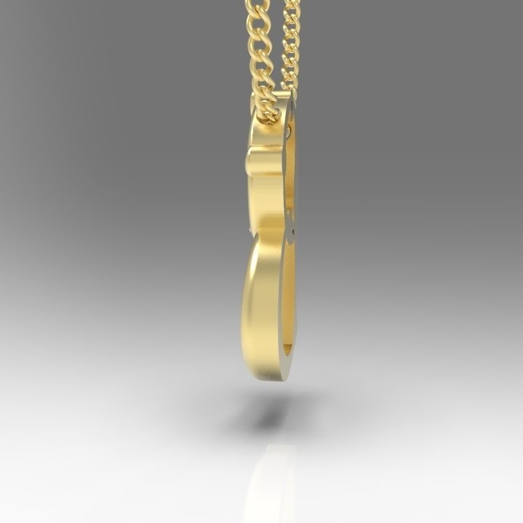 Alphabet Latin B 3D print model_8