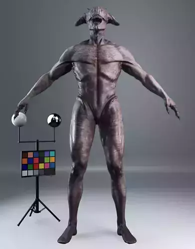 Creature man with horns