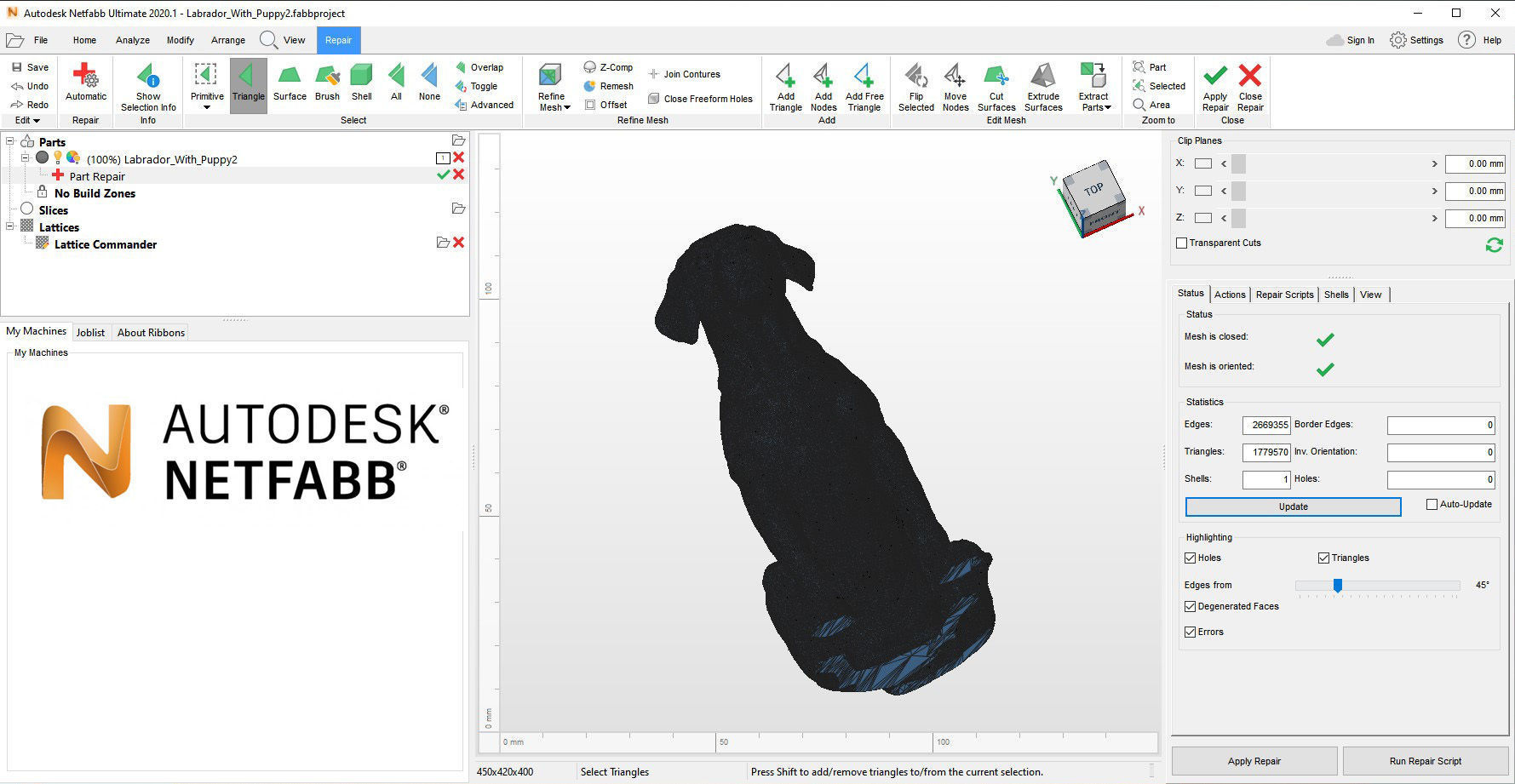 Labrador  3D print model_12