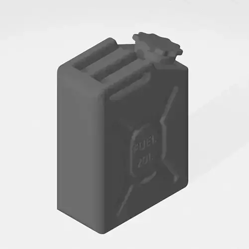 Jerrycan fuel can Free 3D print model