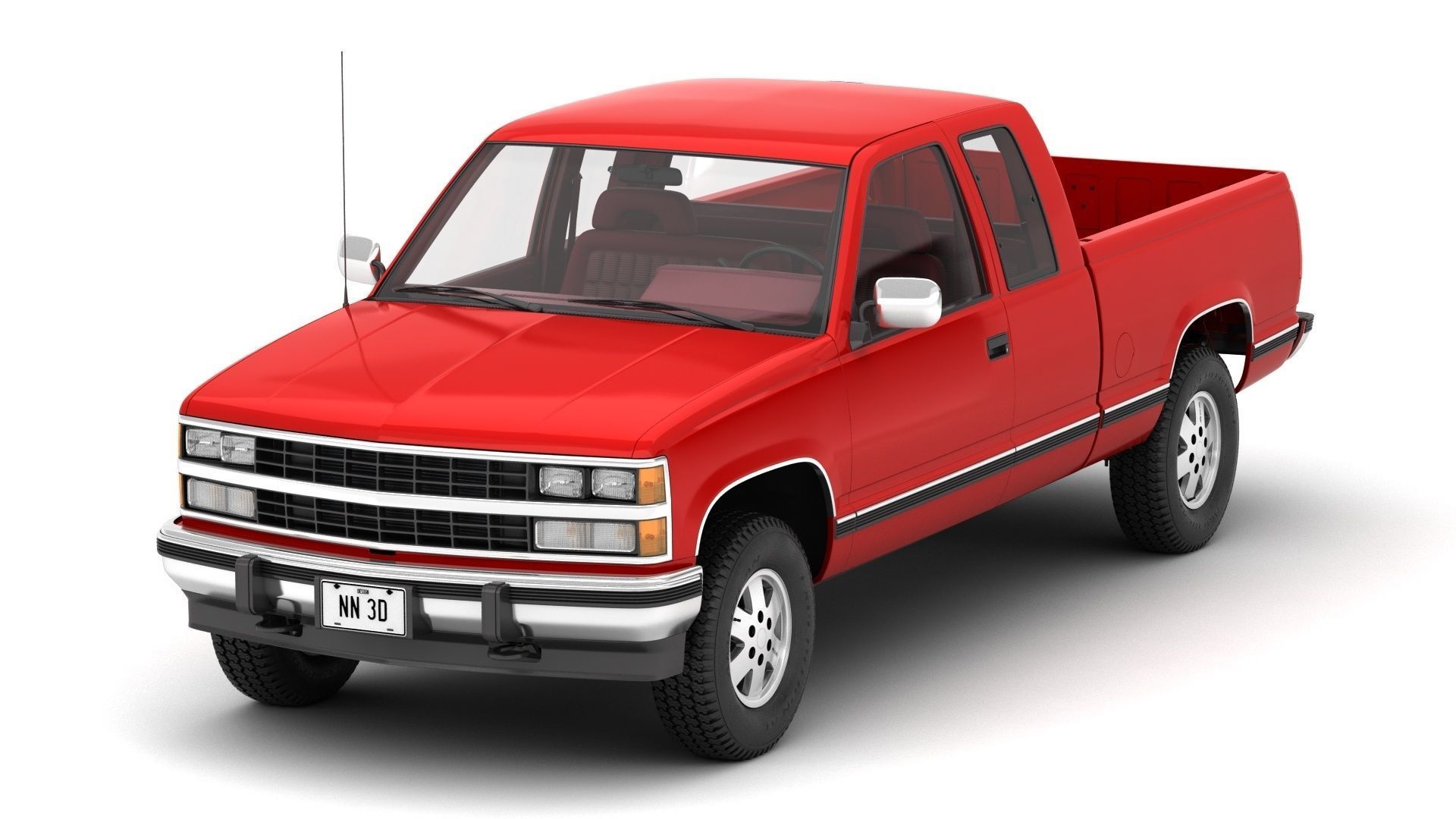 GENERIC PICKUP TRUCK 25 3D model_8